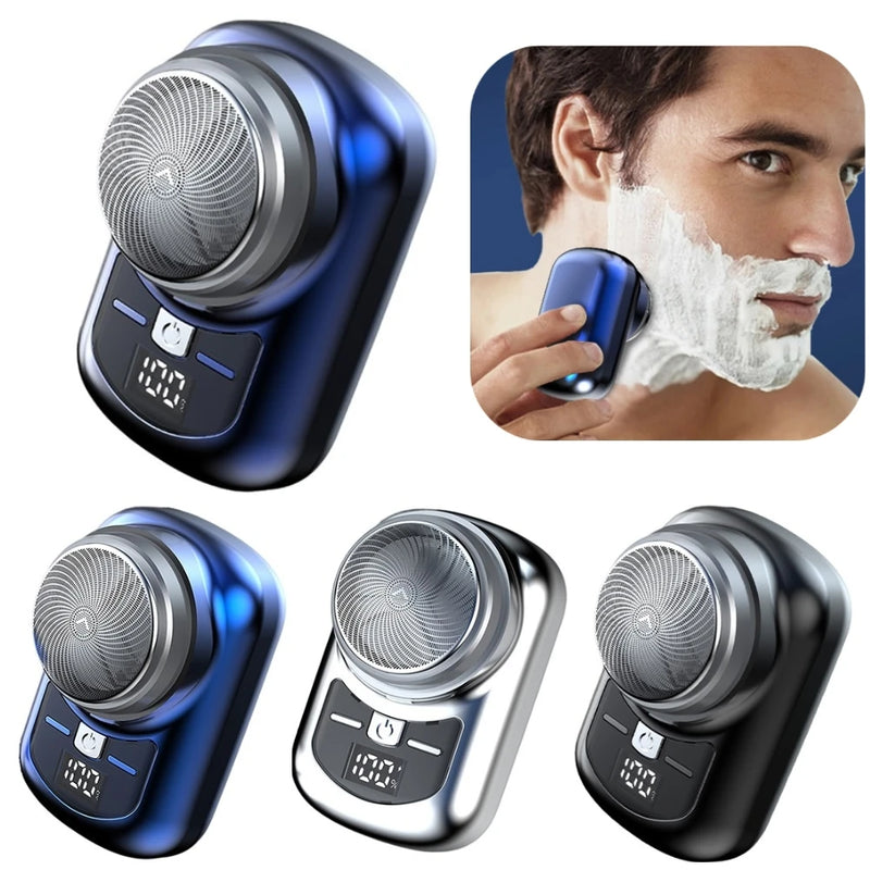 Portable Mini Electric Shaver 180mAh Digital Power Display Household Shaving Machine USB Rechargeable Removing Chest Body Hair